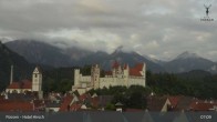 Archiv Foto Webcam Füssen: Blick auf das Hohe Schloss 06:00