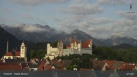 Archiv Foto Webcam Füssen: Blick auf das Hohe Schloss 07:00