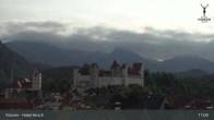 Archiv Foto Webcam Füssen: Blick auf das Hohe Schloss 16:00