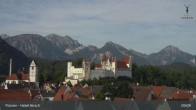 Archiv Foto Webcam Füssen: Blick auf das Hohe Schloss 08:00
