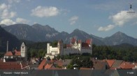 Archiv Foto Webcam Füssen: Blick auf das Hohe Schloss 10:00