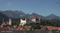 Archiv Foto Webcam Füssen: Blick auf das Hohe Schloss 10:00