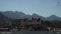 Archiv Foto Webcam Füssen: Blick auf das Hohe Schloss 14:00