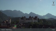 Archiv Foto Webcam Füssen: Blick auf das Hohe Schloss 16:00