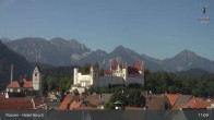 Archiv Foto Webcam Füssen: Blick auf das Hohe Schloss 10:00