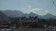 Archiv Foto Webcam Füssen: Blick auf das Hohe Schloss 14:00
