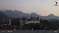 Archiv Foto Webcam Füssen: Blick auf das Hohe Schloss 00:00