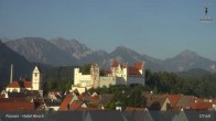 Archiv Foto Webcam Füssen: Blick auf das Hohe Schloss 07:00
