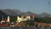 Archiv Foto Webcam Füssen: Blick auf das Hohe Schloss 07:00