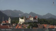 Archiv Foto Webcam Füssen: Blick auf das Hohe Schloss 10:00