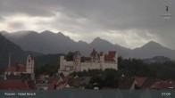Archiv Foto Webcam Füssen: Blick auf das Hohe Schloss 07:00
