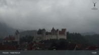 Archiv Foto Webcam Füssen: Blick auf das Hohe Schloss 12:00