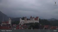 Archiv Foto Webcam Füssen: Blick auf das Hohe Schloss 03:00