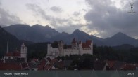 Archiv Foto Webcam Füssen: Blick auf das Hohe Schloss 00:00