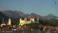 Archiv Foto Webcam Füssen: Blick auf das Hohe Schloss 06:00