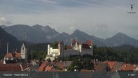 Archiv Foto Webcam Füssen: Blick auf das Hohe Schloss 10:00