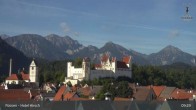 Archiv Foto Webcam Füssen: Blick auf das Hohe Schloss 09:00