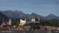 Archiv Foto Webcam Füssen: Blick auf das Hohe Schloss 11:00