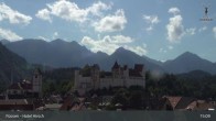 Archiv Foto Webcam Füssen: Blick auf das Hohe Schloss 14:00