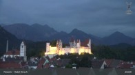 Archiv Foto Webcam Füssen: Blick auf das Hohe Schloss 04:00