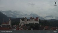 Archiv Foto Webcam Füssen: Blick auf das Hohe Schloss 08:00
