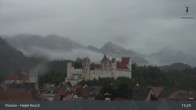 Archiv Foto Webcam Füssen: Blick auf das Hohe Schloss 12:00