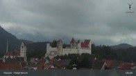 Archiv Foto Webcam Füssen: Blick auf das Hohe Schloss 06:00