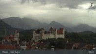 Archiv Foto Webcam Füssen: Blick auf das Hohe Schloss 07:00