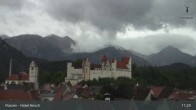 Archiv Foto Webcam Füssen: Blick auf das Hohe Schloss 08:00