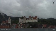 Archiv Foto Webcam Füssen: Blick auf das Hohe Schloss 11:00