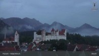 Archiv Foto Webcam Füssen: Blick auf das Hohe Schloss 04:00