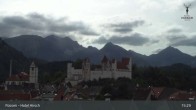 Archiv Foto Webcam Füssen: Blick auf das Hohe Schloss 14:00