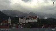 Archiv Foto Webcam Füssen: Blick auf das Hohe Schloss 08:00