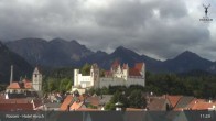 Archiv Foto Webcam Füssen: Blick auf das Hohe Schloss 10:00
