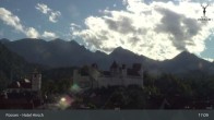 Archiv Foto Webcam Füssen: Blick auf das Hohe Schloss 16:00