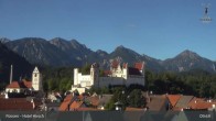 Archiv Foto Webcam Füssen: Blick auf das Hohe Schloss 09:00
