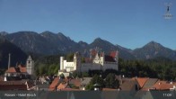 Archiv Foto Webcam Füssen: Blick auf das Hohe Schloss 10:00