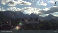 Archiv Foto Webcam Füssen: Blick auf das Hohe Schloss 16:00