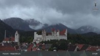 Archiv Foto Webcam Füssen: Blick auf das Hohe Schloss 06:00