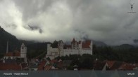 Archiv Foto Webcam Füssen: Blick auf das Hohe Schloss 08:00