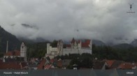 Archiv Foto Webcam Füssen: Blick auf das Hohe Schloss 09:00