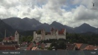 Archiv Foto Webcam Füssen: Blick auf das Hohe Schloss 12:00