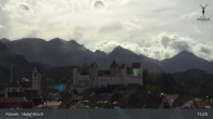 Archiv Foto Webcam Füssen: Blick auf das Hohe Schloss 14:00