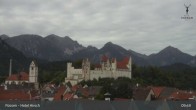 Archiv Foto Webcam Füssen: Blick auf das Hohe Schloss 09:00