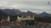 Archiv Foto Webcam Füssen: Blick auf das Hohe Schloss 10:00