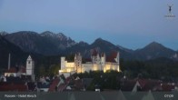 Archiv Foto Webcam Füssen: Blick auf das Hohe Schloss 06:00