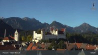 Archiv Foto Webcam Füssen: Blick auf das Hohe Schloss 08:00