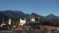 Archiv Foto Webcam Füssen: Blick auf das Hohe Schloss 09:00