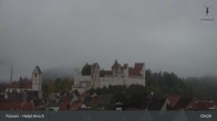 Archiv Foto Webcam Füssen: Blick auf das Hohe Schloss 08:00