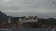 Archiv Foto Webcam Füssen: Blick auf das Hohe Schloss 14:00